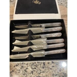 Supreme Cutlery Corp Set Stainless Mother Pearl Knives England Set